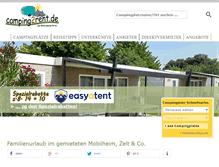 Tablet Screenshot of camping2rent.de